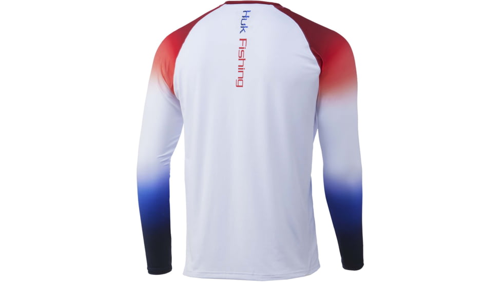 HUK Performance Fishing Flare Double Header Shirt - Men's, Americana, S, H1200405-695-S