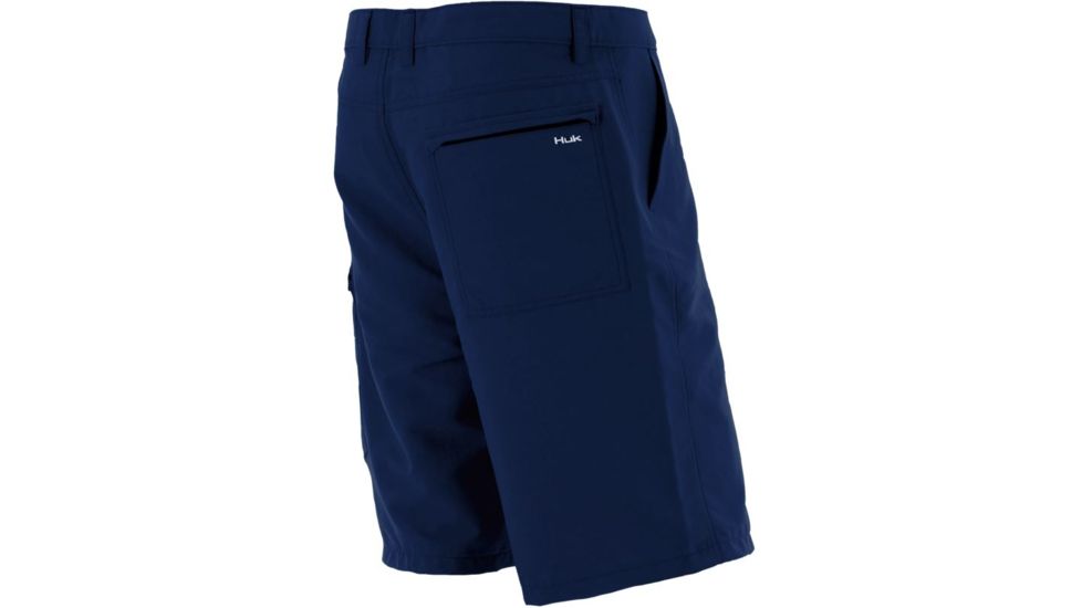 HUK Hybrid Lite Shorts, 36in Waist, Navy H2000004NVY36