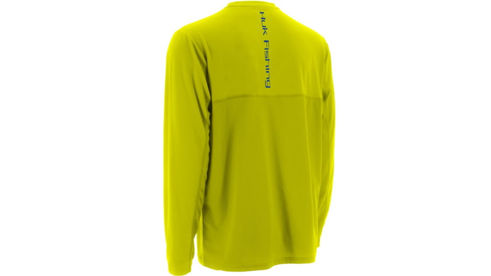 HUK Icon Long Sleeve, Blaze Yellow, XXXL H1200064BYWXXXL