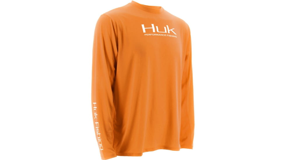 HUK Icon Long Sleeve, Orange, Large H1200064ORGL