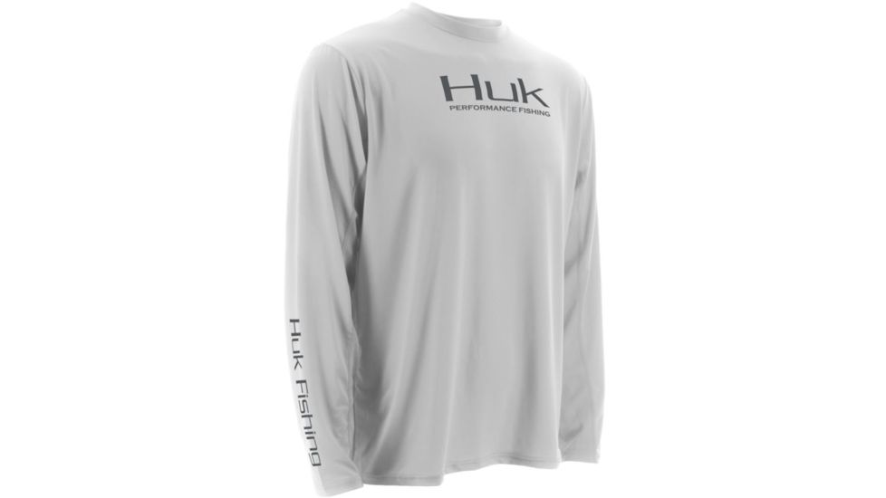 HUK Icon Long Sleeve, White, Small H1200064WHTS