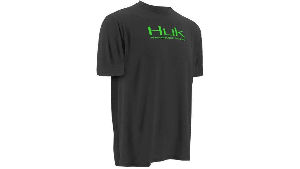 HUK Icon Short Sleeve, Black, Small H1200063BLKS