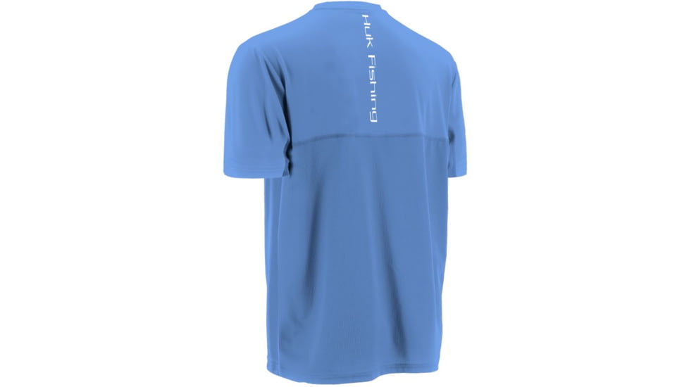 HUK Icon Short Sleeve, Carolina Blue, Extra Large H1200063CBLXL