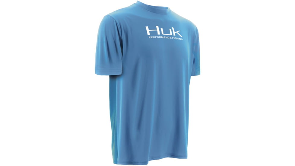 HUK Icon Short Sleeve, Carolina Blue, Extra Large H1200063CBLXL
