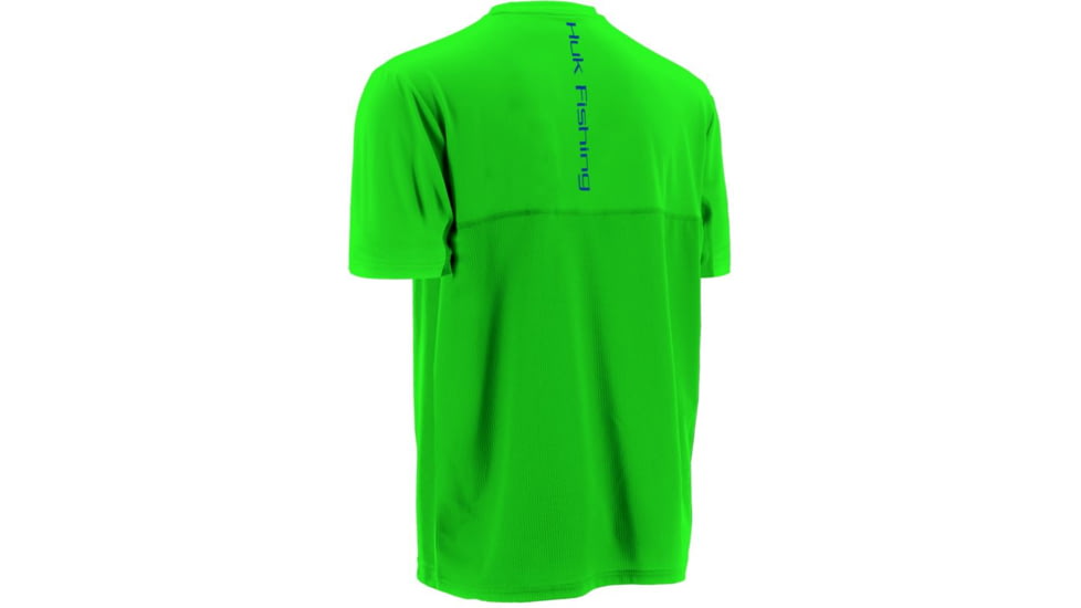 HUK Icon Short Sleeve, Neon Green, Medium H1200063NGNM