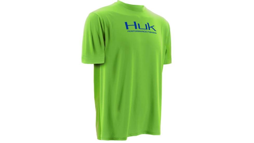 HUK Icon Short Sleeve, Neon Green, Medium H1200063NGNM