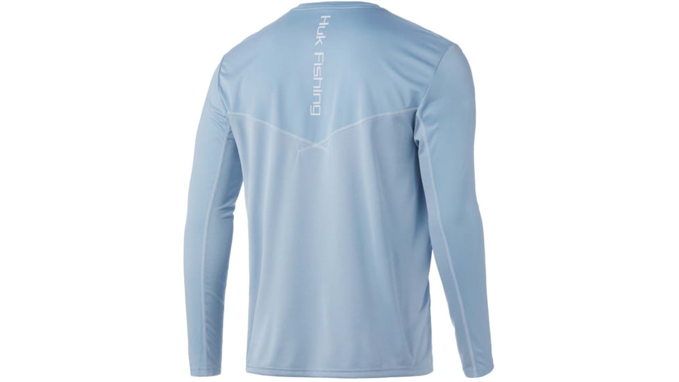 HUK Performance Fishing Icon X L/S Shirt - Men's, Blue Fog, S, H1200386-473-S