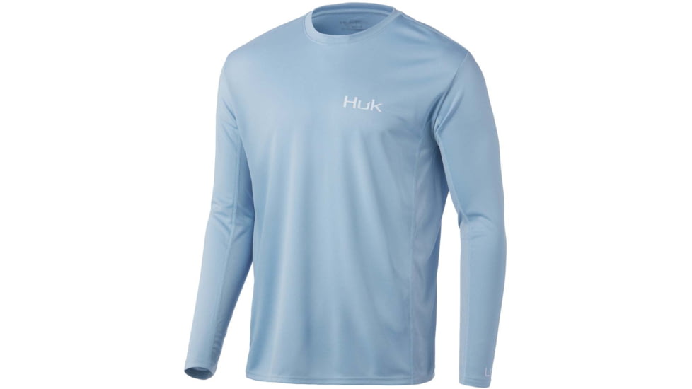 HUK Performance Fishing Icon X L/S Shirt - Men's, Blue Fog, S, H1200386-473-S