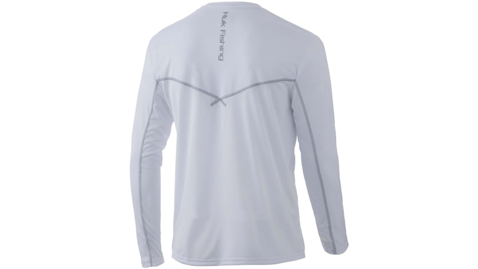 HUK Performance Fishing Icon X L/S Shirt - Men's, White, M, H1200386-100-M