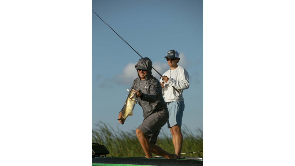 HUK Performance Fishing Icon X Running Lakes Hoodie - Men's, Volcanic Ash, XXL, H1200393-013-XXL