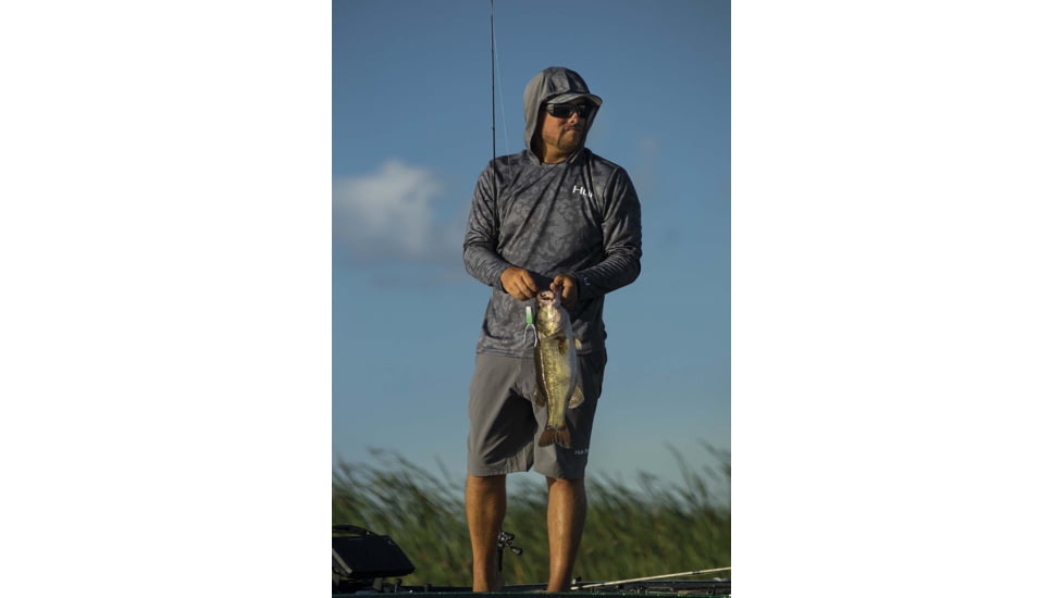 HUK Performance Fishing Icon X Running Lakes Hoodie - Men's, Volcanic Ash, XXL, H1200393-013-XXL