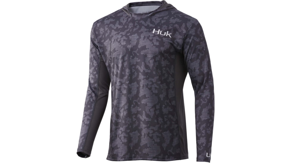HUK Performance Fishing Icon X Running Lakes Hoodie - Men's, Volcanic Ash, XXL, H1200393-013-XXL