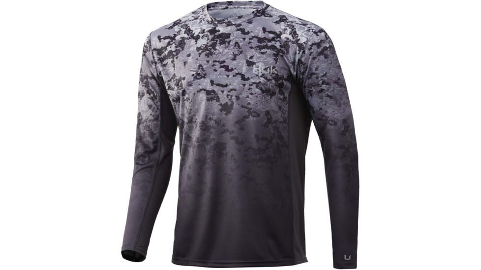 HUK Performance Fishing Icon X Tide Change Fade L/S Shirt - Mens, Castaway, XL, H1200388-953-XL