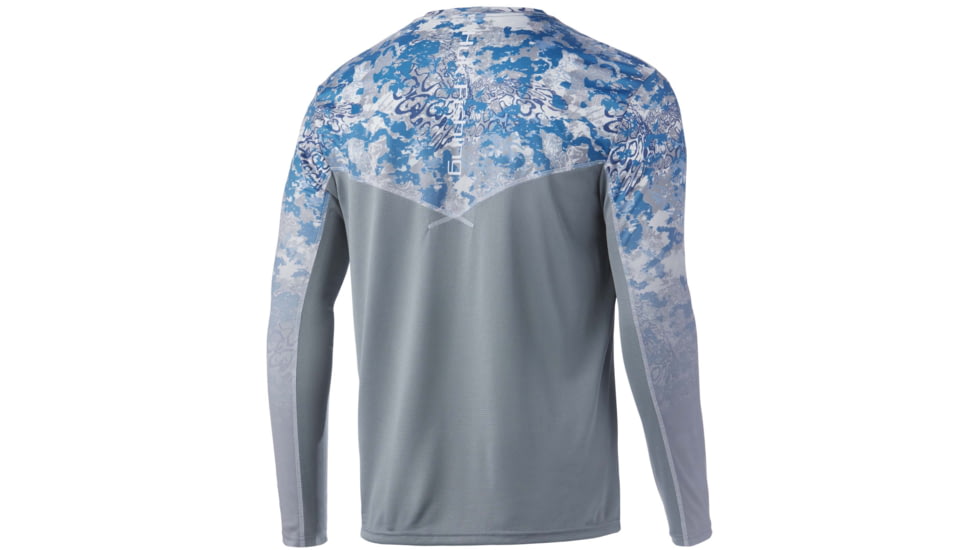HUK Performance Fishing Icon X Tide Change Fade L/S Shirt - Mens, The Edge, S, H1200388-957-S
