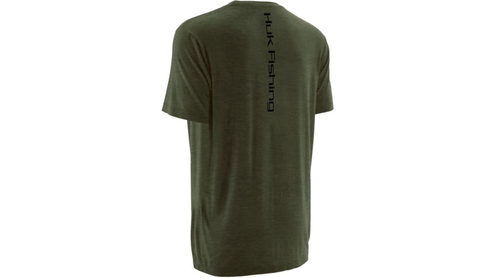 HUK Inked Catfish Tee, Heather Green, Small H1000038HGNS
