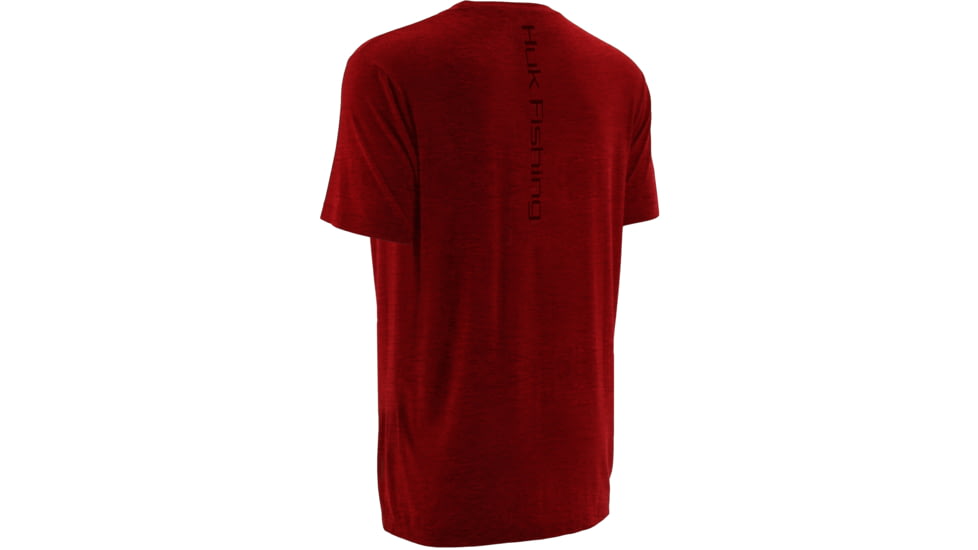 HUK Inked Walleye Tee, Heather Red, Large H1000040 HRDL