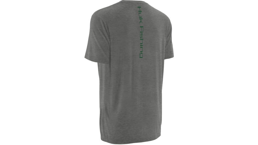 HUK Inked Walleye Tee, True Grey Heather, Small H1000040 TGHS