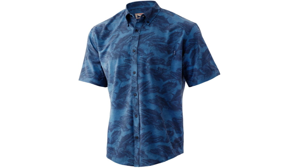 HUK Performance Fishing KC Kona Covered Up Shirt - Men's, Titanium Blue, M, H1500127-428-M