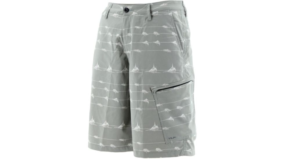 HUK KC Lines Guide Short, 28in Waist, Grey H2000006GRY28