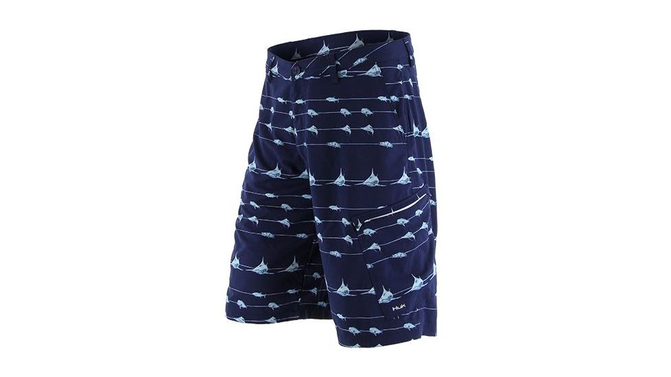 HUK KC Lines Guide Short, 30in Waist, Navy H2000006NVY30