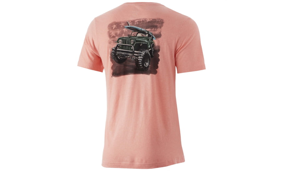 HUK Performance Fishing KC Solo Mission Tee - Men's, Desert Flower Heather, L, H1000340-689-L