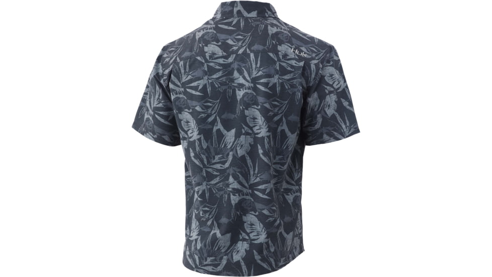 HUK Performance Fishing Kona Ocean Palm Shirt - Men's, Volcanic Ash, M, H1500125-013-M