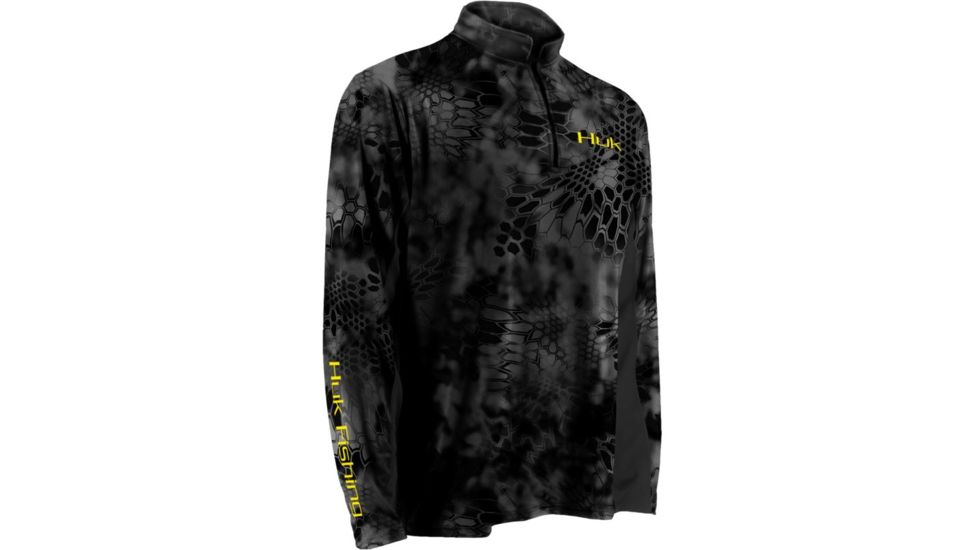 HUK Kryptek Icon 1/4 Zip, Typhon-Yellow, Medium H1200007TY1M