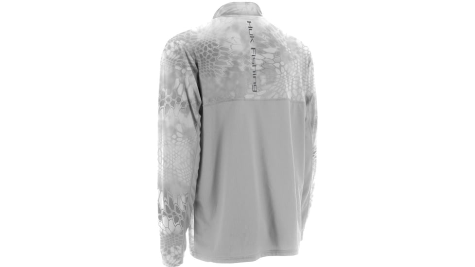 HUK Kryptek Icon 1/4 Zip, Yeti-Grey, Small H1200007YT2S