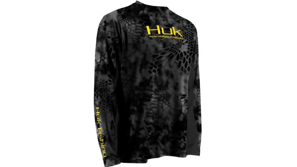 HUK Kryptek Icon Long Sleeve, Typhon-Yellow, Small H1200023TY1S