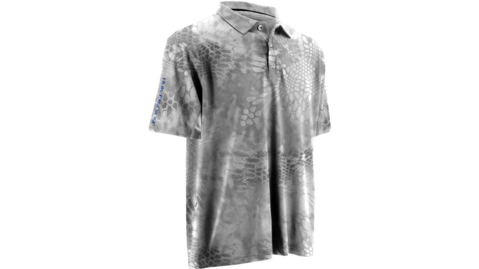 HUK Kryptek Icon Polo, Large, Yeti-Royal H1200066YT1L, EDEMO1