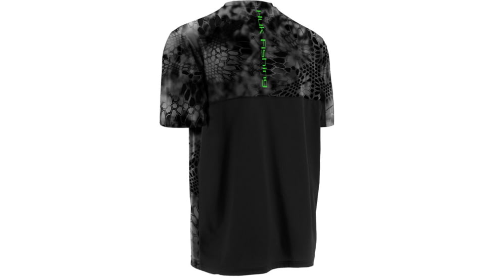 HUK Kryptek Icon Short Sleeve, Typhon-Neon Green, Medium H1200024TY2M