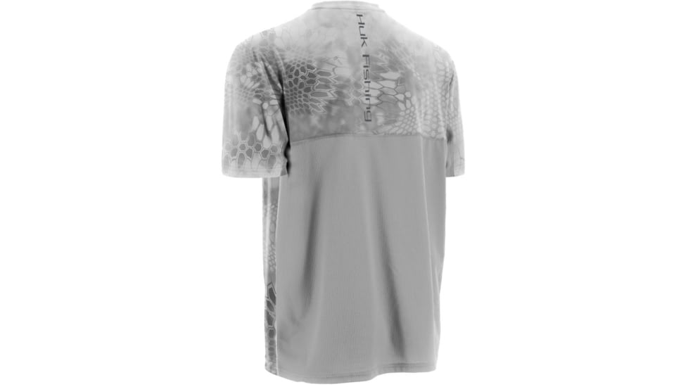 HUK Kryptek Icon Short Sleeve, Yeti-Grey, Small H1200024YT2S