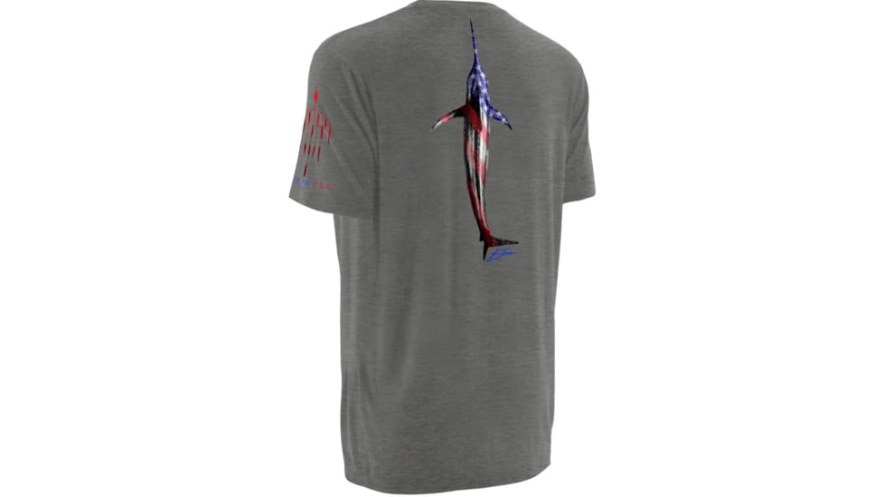 HUK KScott Fourth Tee, True Grey Heather, XXXL H1000055 TGHXXXL