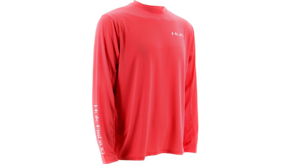 HUK KScott Happy Hour Icon Long Sleeve, Red, Small H1200069REDS