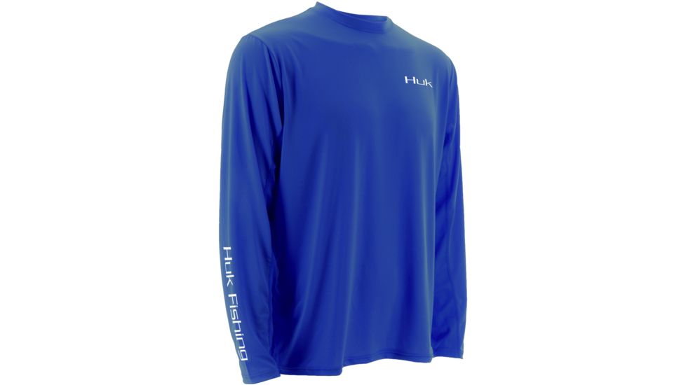 HUK KScott Happy Hour Icon Long Sleeve, Royal, Extra Large H1200069RYLXL