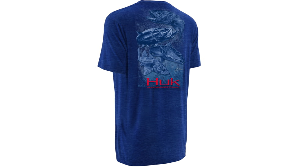 HUK KScott Inshore Slam Tee, Royal Heather, Extra Large H1000057RYHXL