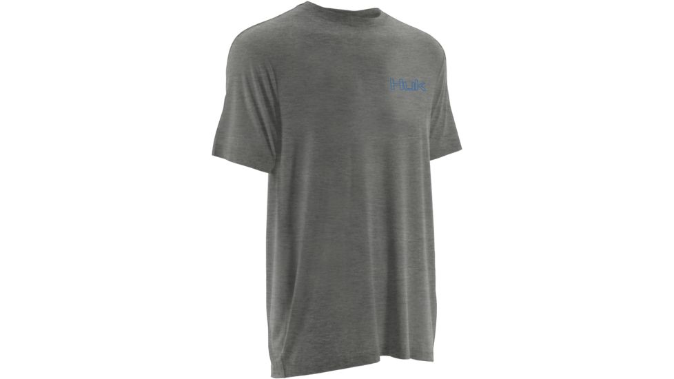 HUK KScott Inshore Slam Tee, True Grey Heather, Large H1000057TGHL