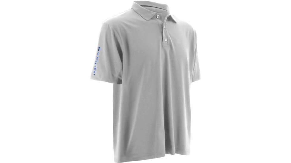 HUK KScott Northdrop Icon Polo, Small, White H1200030WHTS