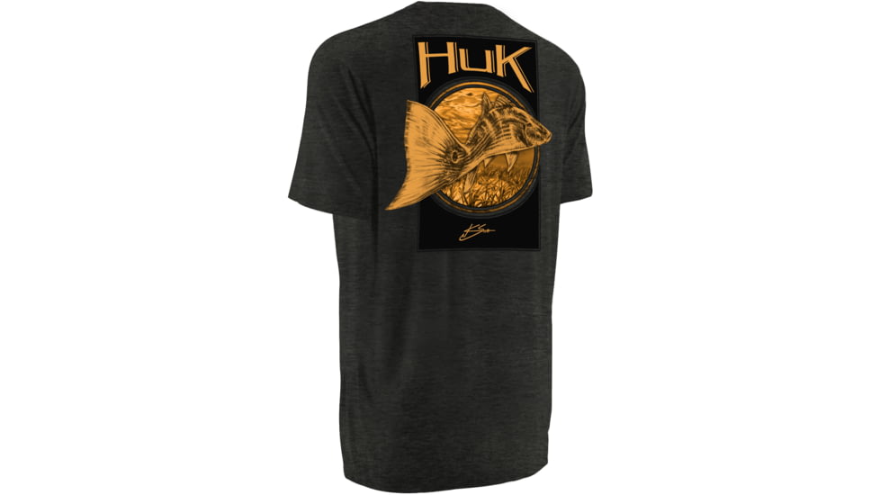 HUK KScott Redfish Tail Tee, Dark Grey Heather, XXXL H1000058DGHXXXL