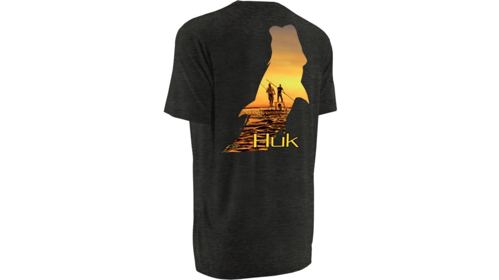 HUK KScott Twighlight Tee, Dark Grey Heather, XXXL H1000033DGHXXXL
