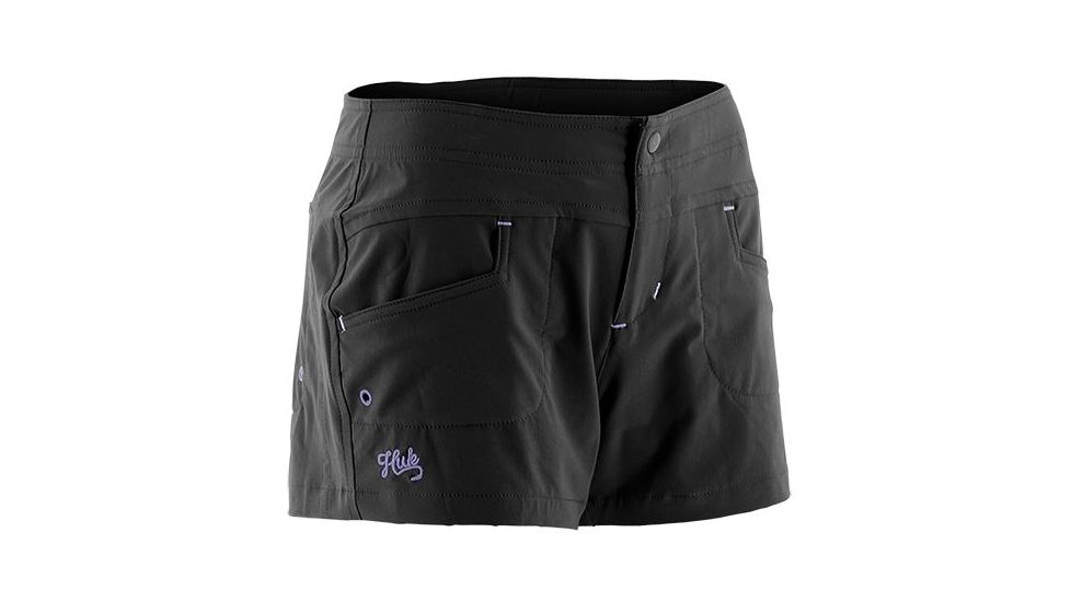HUK Ladies Paupa Boy Shorts, Medium, Black H2000014BLKM