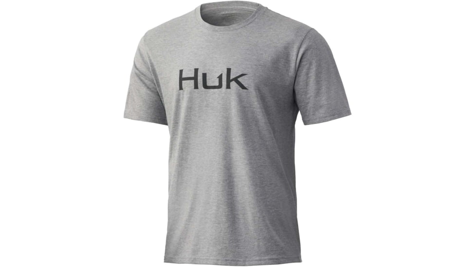 HUK Performance Fishing Logo Tee - Men's, Heather Grey, M, H1000359-033-M