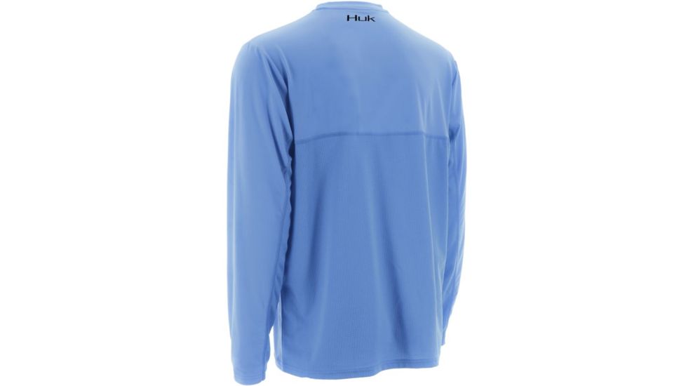 HUK LoPro Icon Long Sleeve, Carolina Blue, Small H1200070CBLS