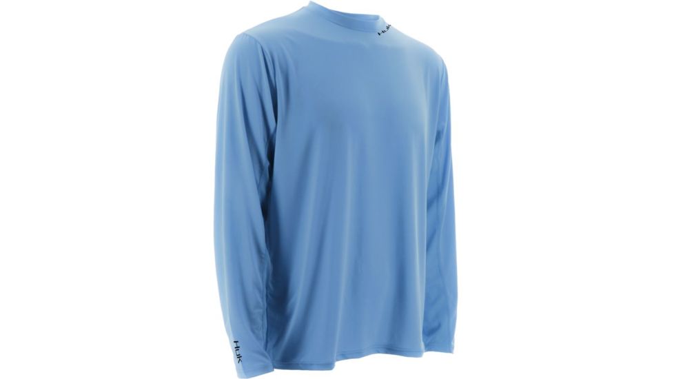 HUK LoPro Icon Long Sleeve, Carolina Blue, Small H1200070CBLS