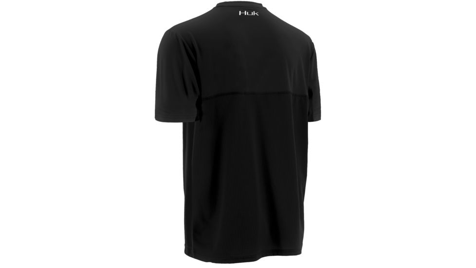 HUK LoPro Icon Short Sleeve, Black, XXXL H1200071BLKXXXL