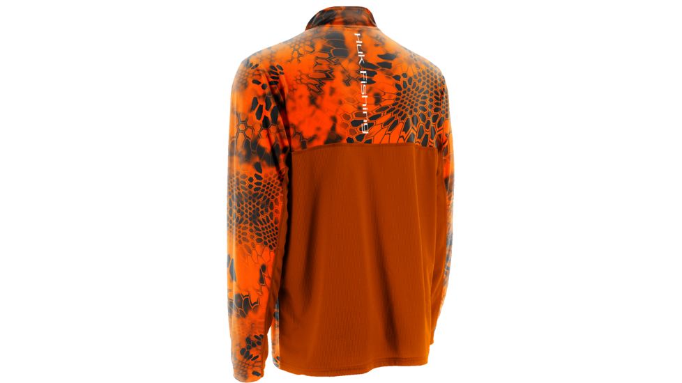 HUK Mens Kryptek Icon 1/4 Zip, Kryptek Inferno H1200007IFOXXXL