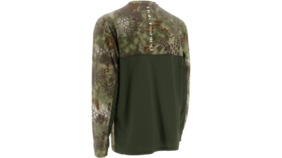 HUK Mens Kryptek Icon Long Sleeve, Kryptek Mandrake H1200023MDKS