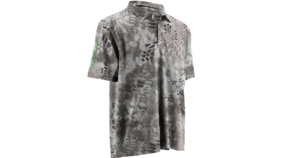 HUK Mens Kryptek Icon Polo Shirt, Kryptek Raid H1200066RADS