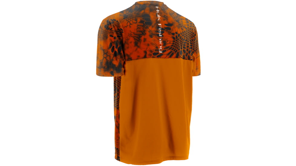 HUK Mens Kryptek Icon Short Sleeve, Kryptek Inferno H1200024IFOXXXL