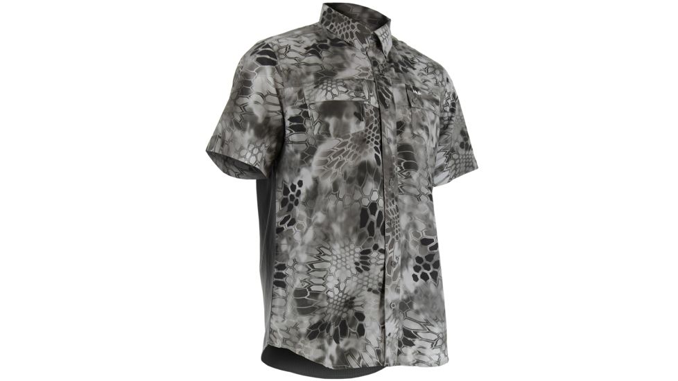 HUK Mens Kryptek Phenom Short Sleeve Shirt, Kryptek Raid H1500020RADXXXL